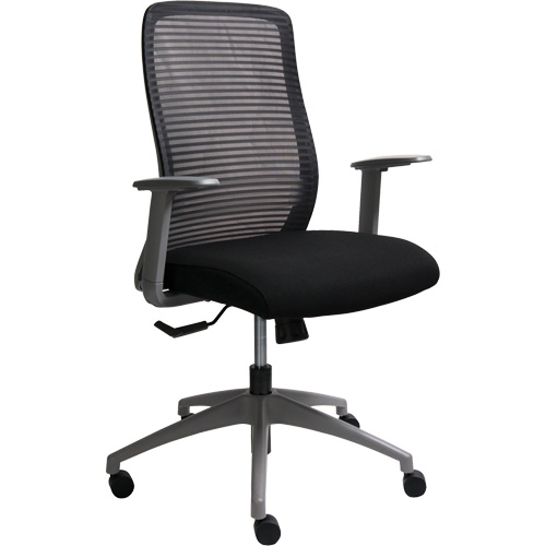 Era™ Series Adjustable Office Chair, Each, Black, Material, Fabric/Mesh, Weight Capacity, 275 lbs., Overall Height, 42", Overall Width, 37-3/4", Back Height, 21", Weight