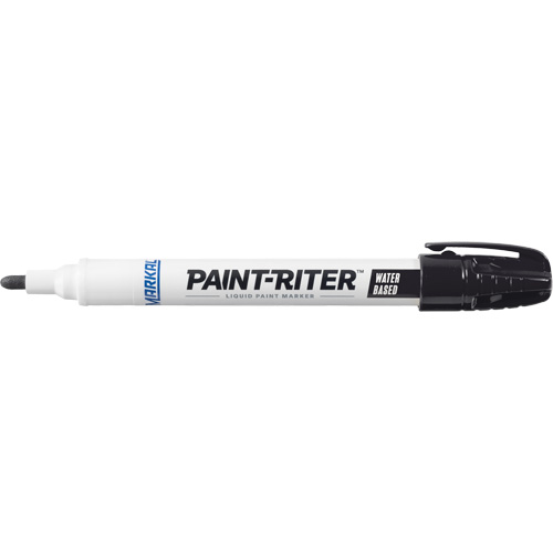 Paint-Riter™ Water-Based Paint Marker, Colour, Black, Marker Type, Liquid, Marking Temperature Range, 40°F - 150°F (4°C - 66°C), Tip Size, 4.5 mm