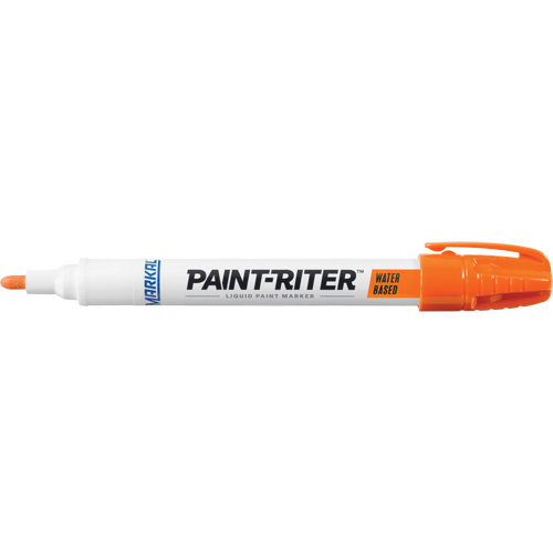Paint-Riter™ Water-Based Paint Marker, Colour, Orange, Marker Type, Liquid, Marking Temperature Range, 40°F - 150°F (4°C - 66°C), Tip Size, 4.5 mm