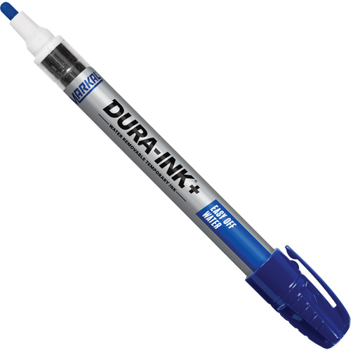 Dura-Ink+ Easy Off Water Paint Marker, Each, Blue, Marker Type, Solid Stick, -50°F to 150°F (-46°C to 66°C)