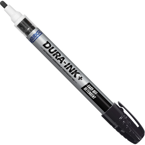 Dura-Ink+ Easy Off Detergent Paint Marker, Colour, Black, Marker Type, Solid Stick, Marking Range, -50°F to 150°F (-46°C to 66°C)
