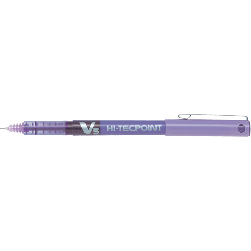 Hi-Tecpoint Pen, Ink Colour, Purple, Point Size, 0.5 mm, Grip, Non Rubberized, Style, Non Retractable