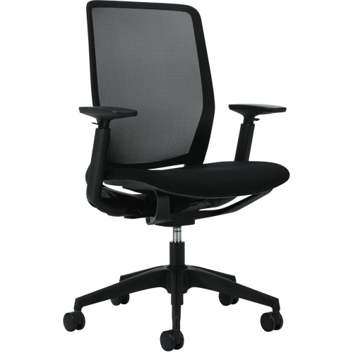 Colour, Black, Mesh, Weight Capacity, 300 lbs., Overall Height, 41-3/4", Overall Width, 26-1/2", Overall Depth