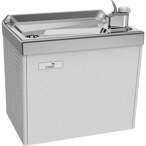 Each, Wall Mounted Water Cooler; Instructions; Wall Mounting Brackets, Manufacturer's Warranty, 5-year limited warranty on the sealed refrigeration system and most component parts, Drinking Water Temperature