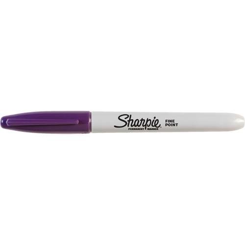 Permanent Markers - #15, Each, Purple, Tip Type, Fine, Marker