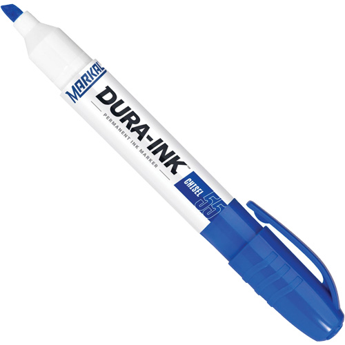Colour, Blue, Chisel, Markal® Dura-Ink®, Industries, Construction, Metal fabrication, Shipping supply, Automotive and other transportation, Textile industry, Aviation and aerospace, For Use On
