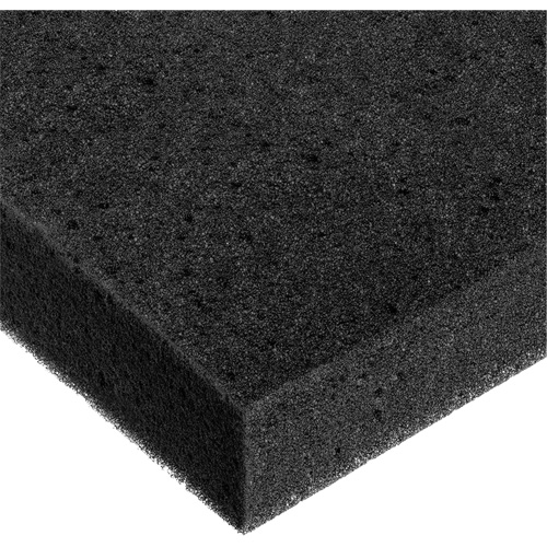 Foam Sheet, Each, Standard, Width, 24", Length, 108", Thickness, 2", Black