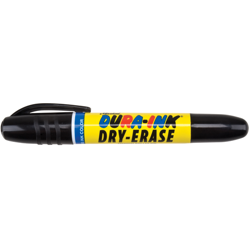 Dura-Ink® Dry Erase Ink Markers, Each, Black, Tip Type, Bullet