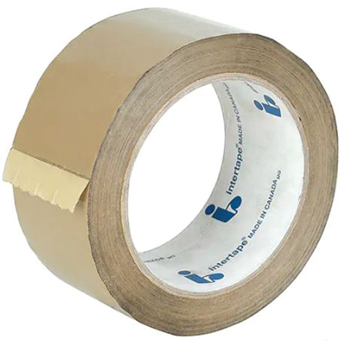 Box Sealing Tape, Adhesive, Hot Melt, Width, 48 mm (1-22/25"), Length, 50 m (164'), Brand, 6100, Colour, Tan