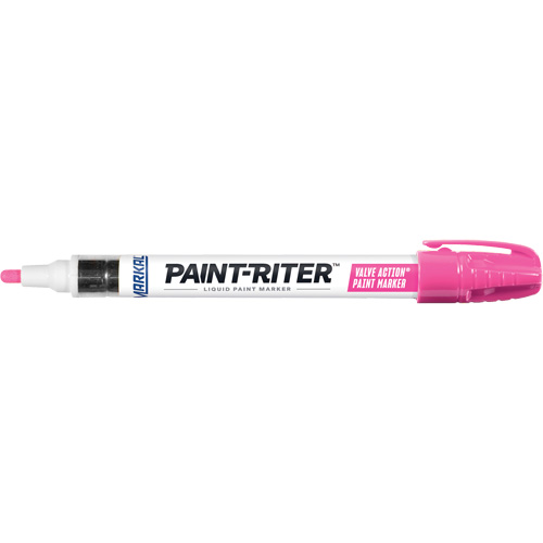 Paint-Riter® Valve Action® Paint Marker, Each, Pink, Marker Type, Liquid, -50°F to 150°F (-46°C to 66°C), Mark Size, 1/8"