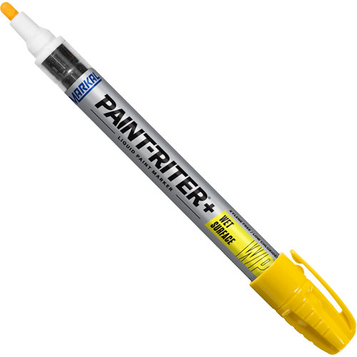 Paint-Riter®+ Wet Surface Paint Marker, Each, Yellow, Marker Type, Liquid,  -50°F to 150°F