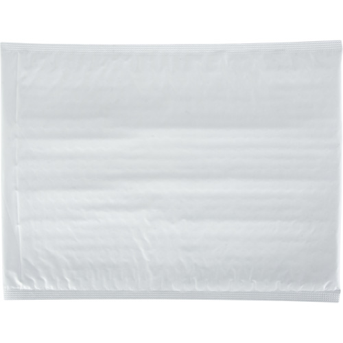 Bubble Shipping Mailer, Case of 100, Polyethylene, Length, 12", Width, 8-1/2", White, Manufacturer's Warranty, 1 Year Limited