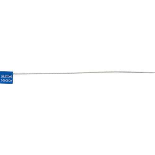 High Security Security Seal, Type, Cable Seal, Material, Metal, Length, 12", Diameter, 1/8", Colour, Blue