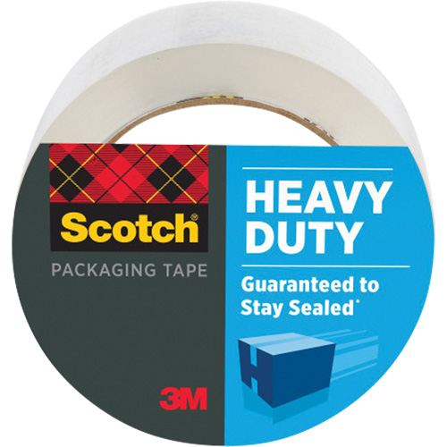 Scotch® Heavy Duty Shipping Packaging Tape 3850, Type, Hand, Adhesive, Hot Melt, Width, 48 mm (1-22/25"), Length, 50 m (164'), Colour, Transparent, Manufacturer's Guarantee, Guaranteed to stay sealed (Proof of Purchase Required)