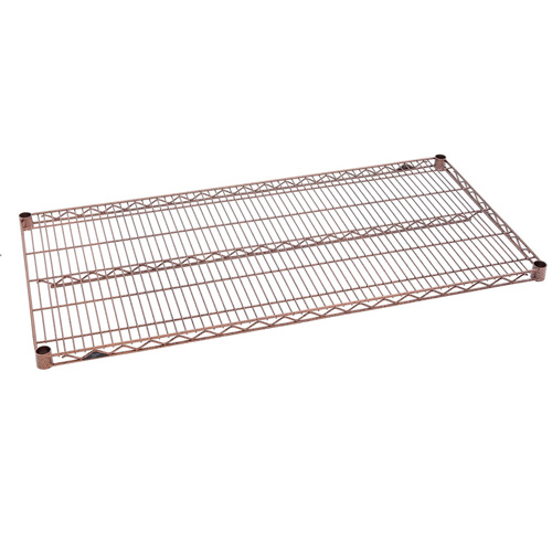 Designer Shelving Shelf, Width, 42", Capacity, 800 lbs., Depth, 18", No of Shelves, 1, Style, Copper Hammertone