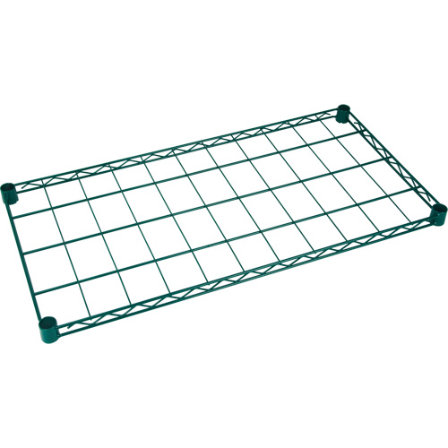 Cannabis Dry Rack Shelf, Each, 100 lbs., Width, 36", Depth, 18", Green Epoxy, Manufacturer's Warranty, 1 Year Limited