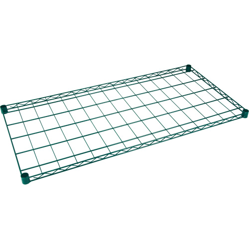 Cannabis Dry Rack Shelf, Each, 100 lbs., Width, 48", Depth, 24", Green Epoxy, Manufacturer's Warranty, 1 Year Limited