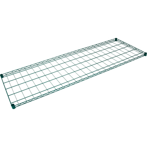 Cannabis Dry Rack Shelf, Each, 100 lbs., Width, 72", Depth, 24", Green Epoxy, Manufacturer's Warranty, 1 Year Limited