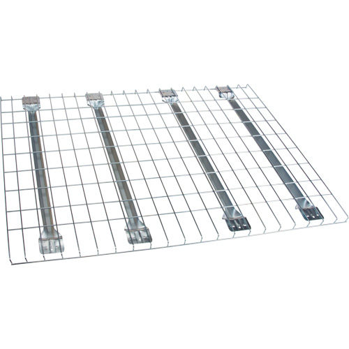 Wire Decking, Each, 46", Depth, 36", Capacity, 2500 lbs., Galvanized Steel, Manufacturer's Warranty, 1 Year Limited