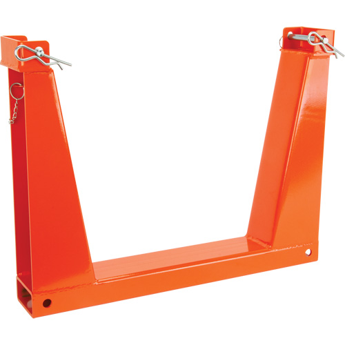Stacking U-Racks, Each, 25", Depth, 4", Capacity, 10000 lbs., 4"D x 19.5"H x 25"W, Inner Dimensions, 15.5” (Bottom) x 20.5” (Top), Weight