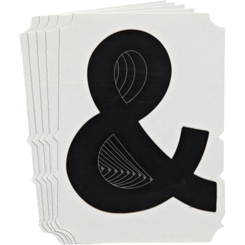 Quick-Align® Individual Gothic Number & Letter Labels, Pack of 10, Ampersand (&), Colours, Black, Character Height, 6"