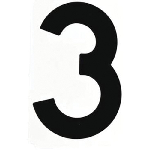 Quick-Align® Individual Gothic Number and Letter Labels, Pack of 10, 3, Colours, Black, Character Height, 6"