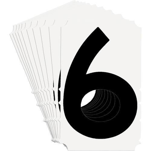 Quick-Align® Individual Gothic Number and Letter Labels, Pack of 10, 6, Colours, Black, Character Height, 6"