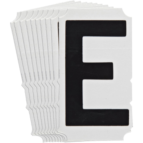 Quick-Align® Individual Gothic Number and Letter Labels, Pack of 10, E, Colours, Black, Character Height, 6"
