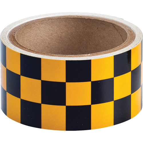 Colour, Black and Yellow, Acrylic, Width, 2", Roll Length, 15'
