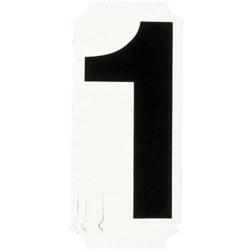 Quick-Align® Individual Number and Letter Labels, Pack of 10, 1, Colours, Black, Character Height, 4"