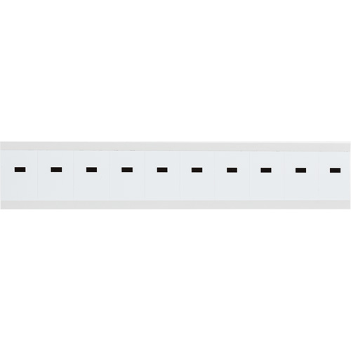 Individual Number & Letter Labels, Each, Dash (-), Colours, Black on White, Character Height, 1", 10