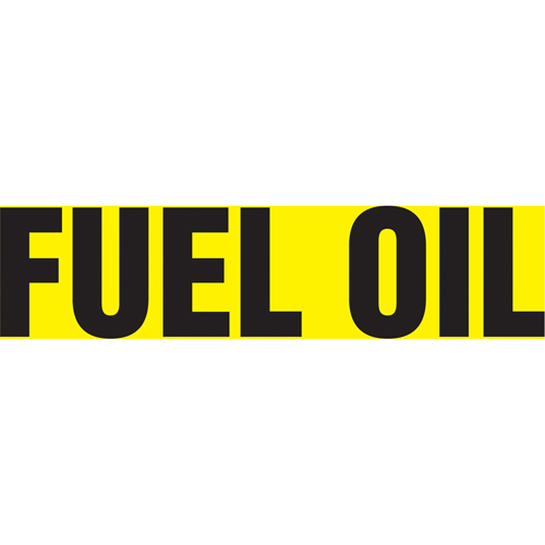 Snap Tite™ Pipe Markers, 12" W x 19" H, 3-1/4" - 5" Pipe Dia., Black on Yellow