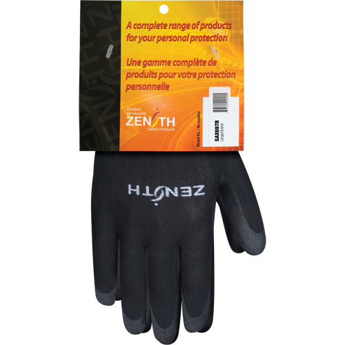 Ultimate Dexterity Coated Gloves, Size, Large/9, Gauge, 13, Shell Material, Polyester, Coating