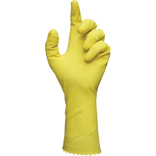 298 Gloves, Size Small/7, 12" L, Rubber Latex, Flock-Lined Inner Lining, 20-mil