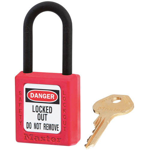 Zenex™ Padlocks - Set of Twelve, Box of 12, Safety Padlock, Body Width, 1-1/2", Shackle Diameter, 1/4", Shackle Clearance Height, 1-1/2", Shackle Clearance Width, 1-3/4"