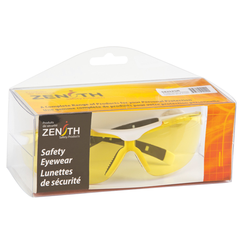 Z1500 Series Safety Glasses, Standard(s) Met, Meets/Exceeds CSA Z94.3, Lens Tint, Amber, Lens Coating, Anti-Scratch, Manufacturer's Warranty, 1 Year Limited