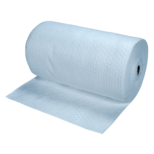 Blue Bonded Sorbent Rolls, Spill Type, Oil Only, Weight, Heavyweight, Length, 150', Width, 30", Type, Rolls