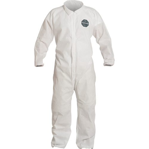 Coveralls, Each, ProShield® 10, Size, 2X-Large, Colour, White, 54-3/4" - 58-1/4", Inseam, 29-1/4", Max. Height
