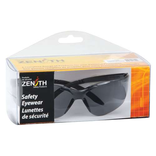 Z2400 Series Safety Glasses, Standard(s) Met, ANSI Z87+, Lens Tint, Grey/Smoke, Lens Coating, Anti-Scratch, Manufacturer's Warranty, 1 Year Limited