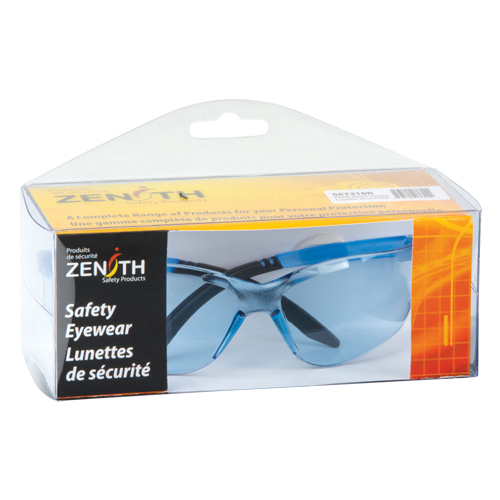 Z2400 Series Safety Glasses, Standard(s) Met, ANSI Z87+, Lens Tint, Blue, Lens Coating, Anti-Scratch, Manufacturer's Warranty, 1 Year Limited