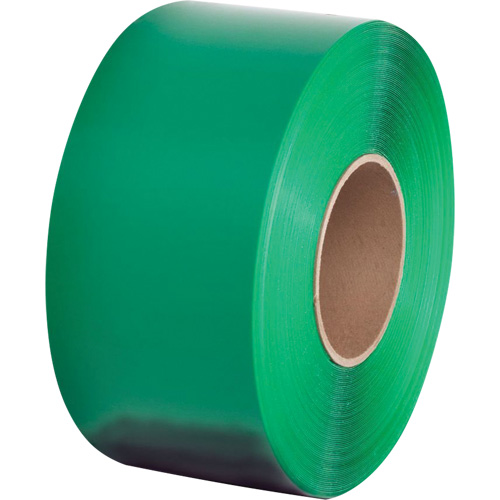 Floor Marking Tape, Each, Green, Material, PVC, Width, 2", Roll Length, 100'
