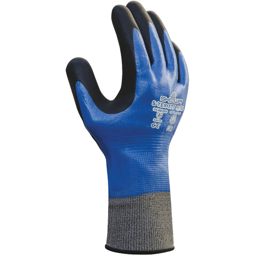 S-TEX 377 Gloves, Pair, Large/8, Gauge, 13, Shell Material, Nylon/Stainless Steel, Coating, Nitrile/Foam Nitrile, Coating Style