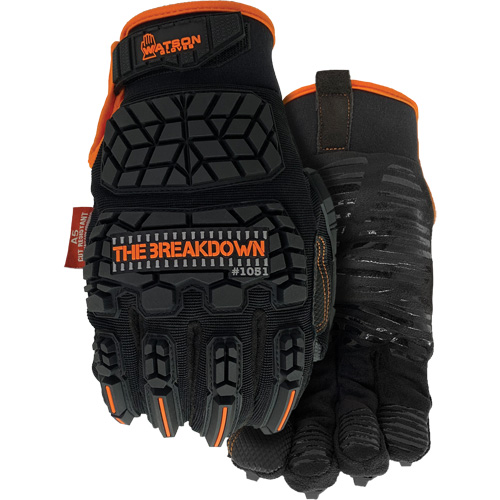 1051 The Breakdown Gloves, Pair, 2X-Large, Gauge, Non-Knit, Shell Material, Cutshield™, Coating, PVC, Cut Resistance, Pair