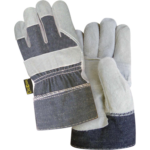 Workhorse® Gloves, Size, One Size, Inner Lining, Unlined, Leather Palm Type, Split Cowhide, Cuff Style, Safety