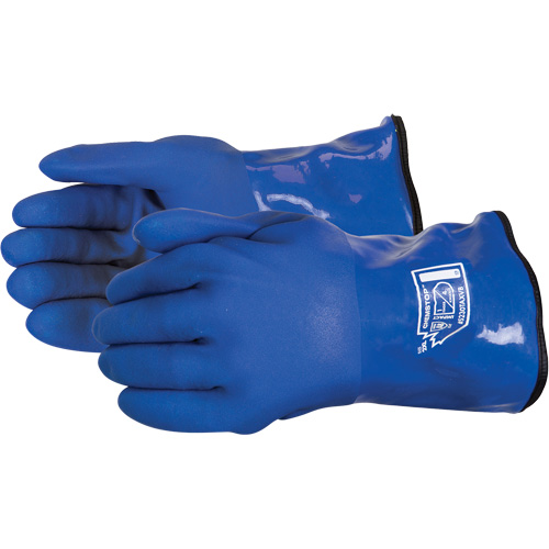 Chemstop™ 12-Inch Cut-Resistant Anti-Impact Gloves, Pair, 2X-Large, Gauge, 13, Shell Material, Stainless Steel/TenActiv™, Coating, PVC, Coating Style, Blue