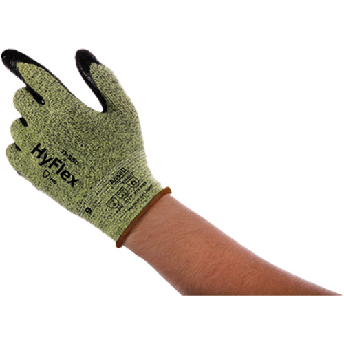 HyFlex® 11-550 Cut Resistant Gloves, Pair, 6, Gauge, 15, Shell Material, Intercept™, Coating, Nitrile, Coating Style, Knit Wrist, Sold/Priced Per, Pair
