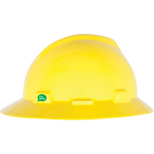 V-Gard® GREEN Slotted Full Brim Hard Hat Each