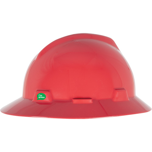 V-Gard® GREEN Slotted Full Brim Hard Hat Each