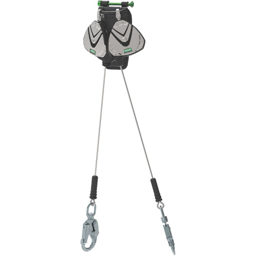 V-Edge™ Personal Fall Limiter, Lifeline Length, 8', No. of SRLs, 2, Lifeline Material, Galvanized Steel, Swivel or Stationary