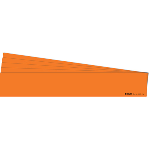 Blank Pipe Marker, Material, Vinyl, Colour, Orange, Pipe Diameter, 8" - 20", Label Height, 4"
